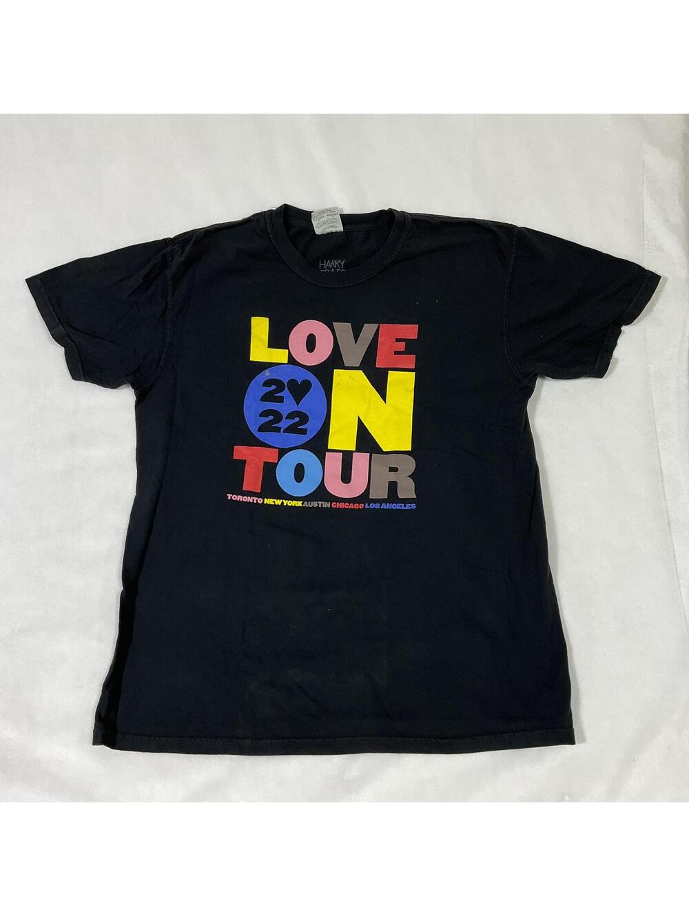 Harry Styles Love On Tour 2022 Graphic T-Shirt Black Large b20